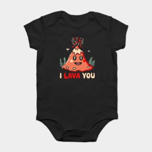 I Lava You Valentine's Day I Love You Baby Bodysuit